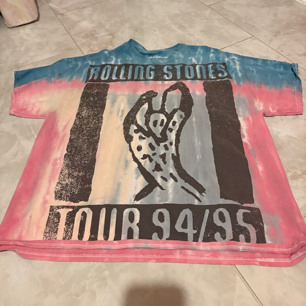 the Rolling Stones Tie-Dye Tour Shirt